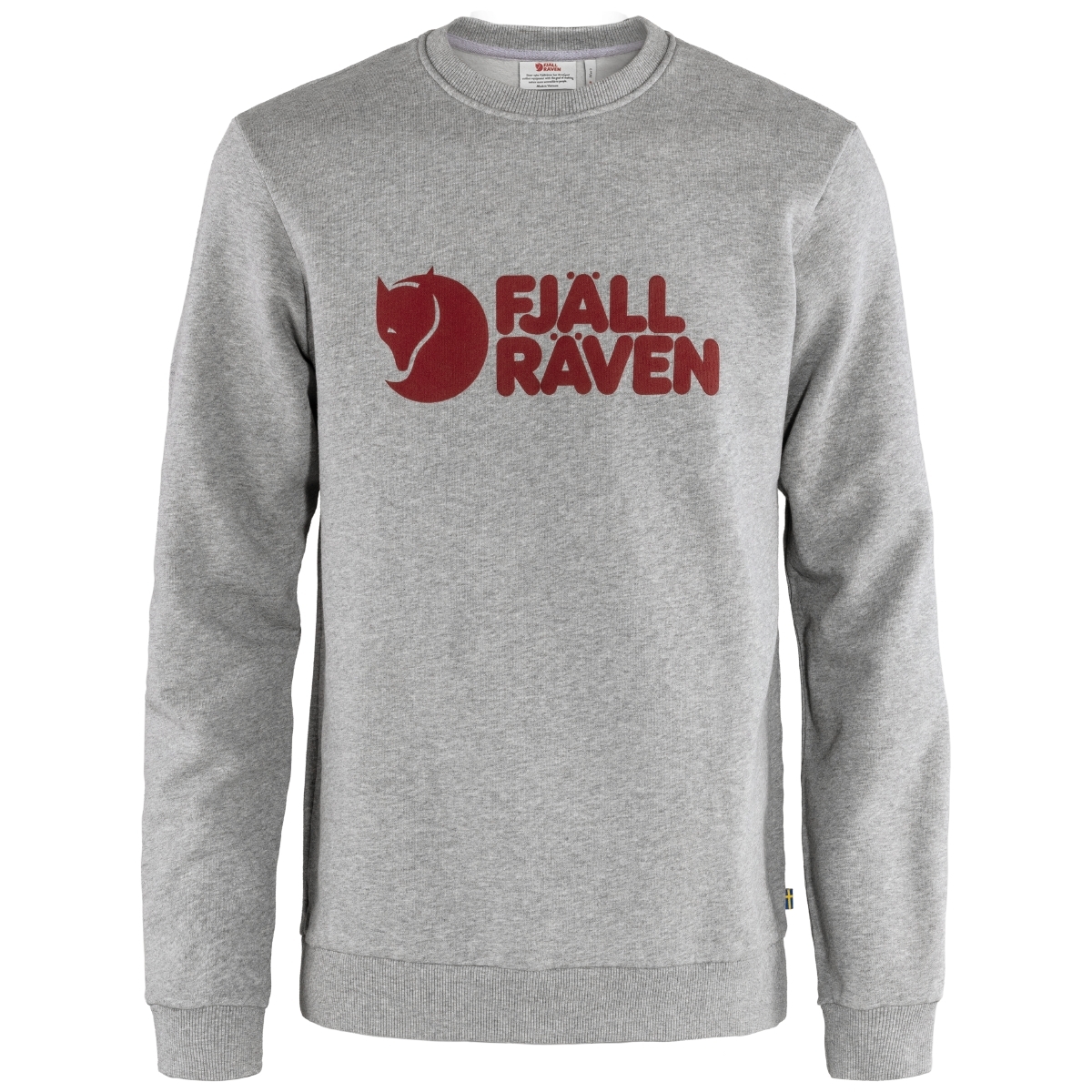 Fjällräven Logo Sweater Sweatshirt hellgrau