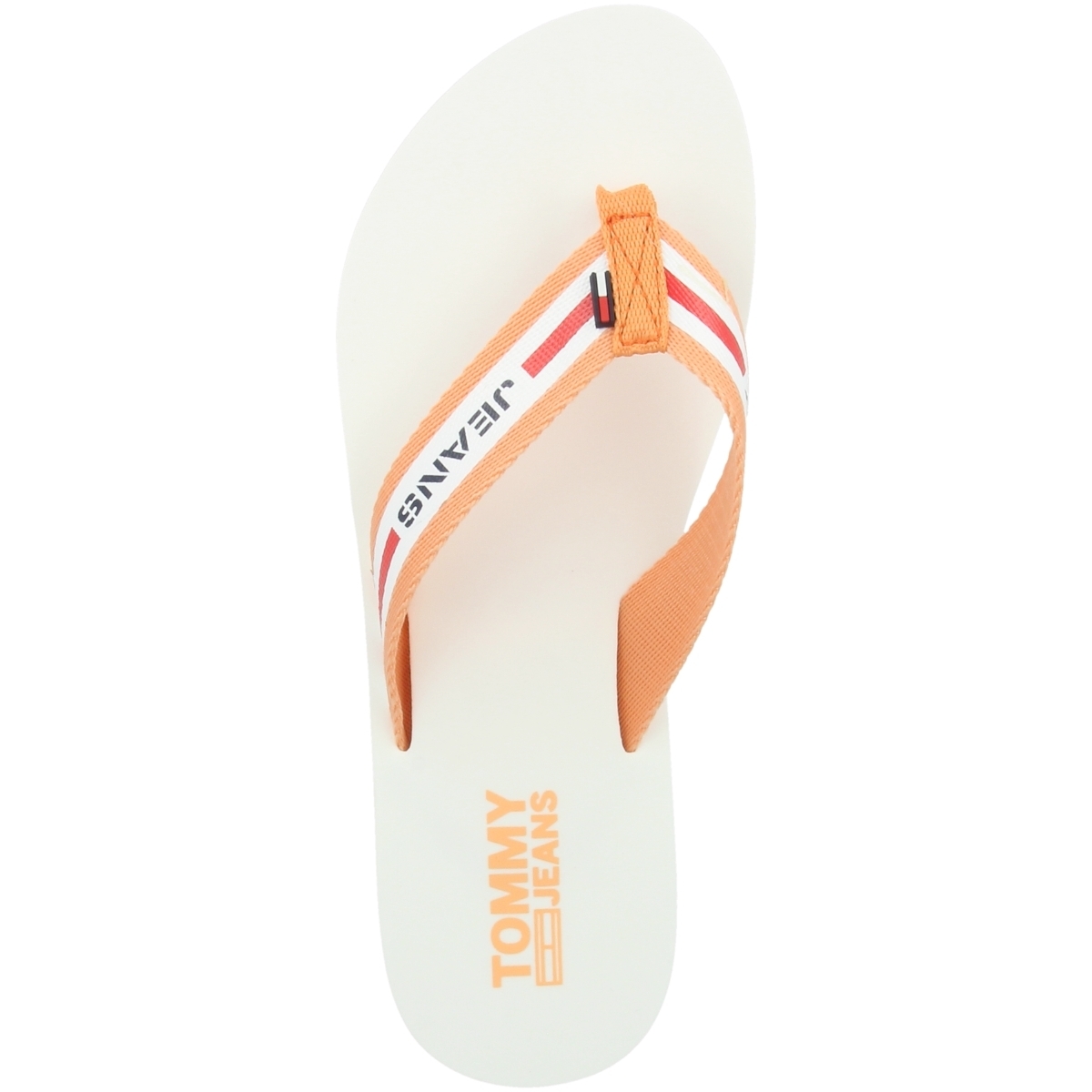 Tommy Hilfiger Tommy Jeans Chunky Tape Flat Beach Sandal Zehensandale orange