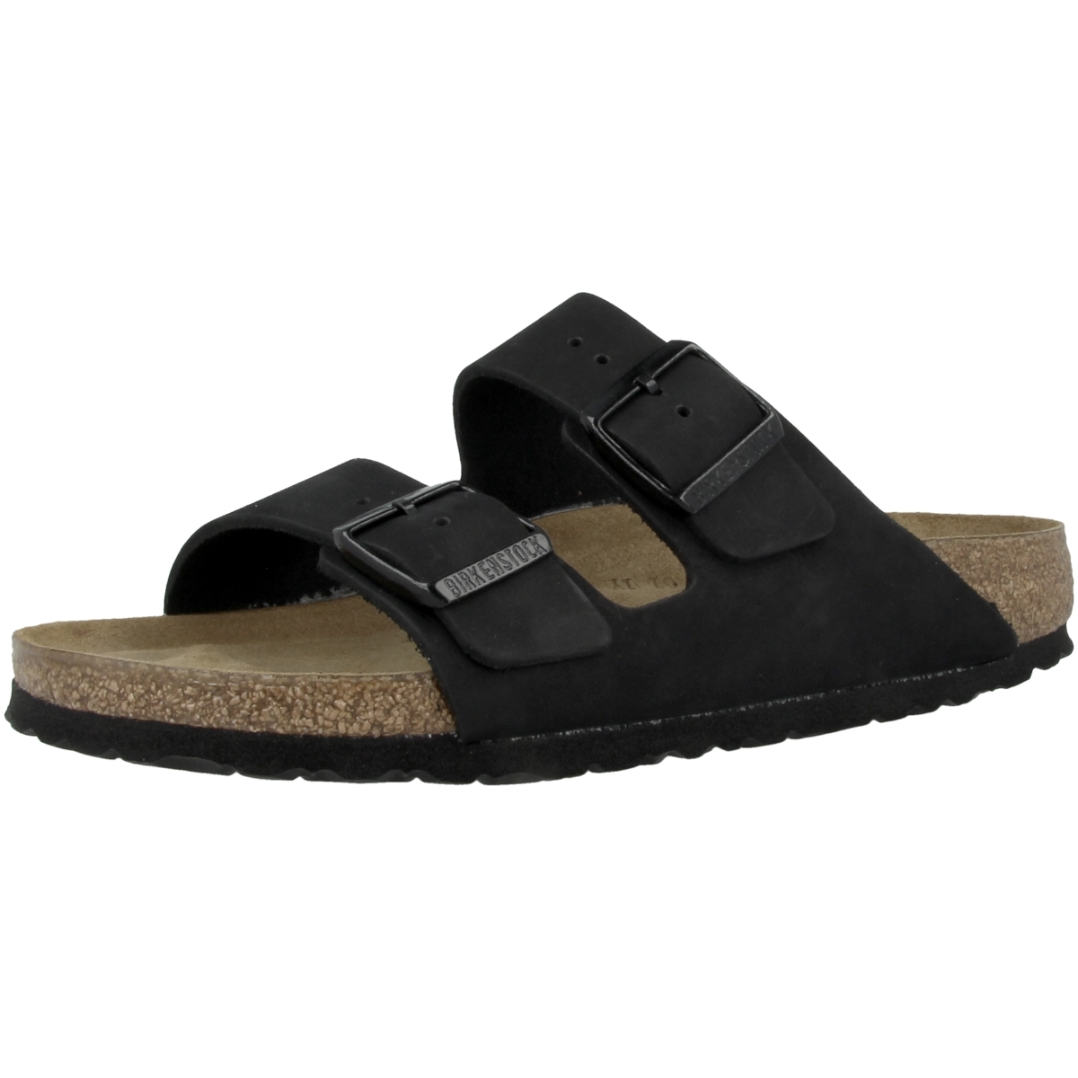Birkenstock Arizona SFB Nubukleder Sandale Weichbettung normal schwarz Birkenstock Arizona SFB Nubukleder Sandale Weichbettung normal schwarz