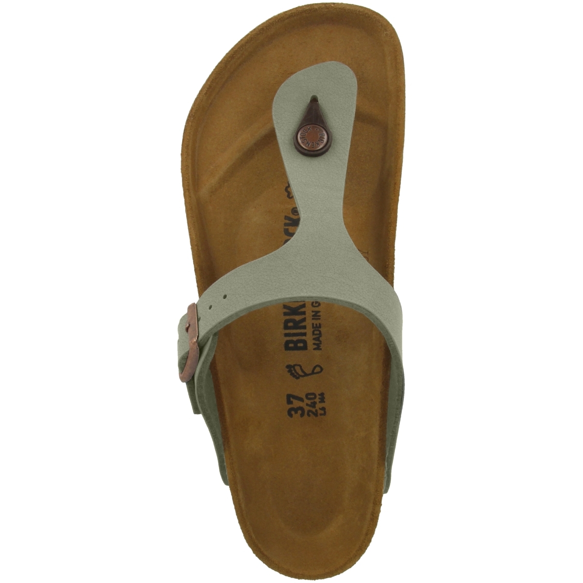 Birkenstock Gizeh Birko-Flor Nubuk Sandale normal grau Birkenstock Gizeh Birko-Flor Nubuk Sandale normal grau