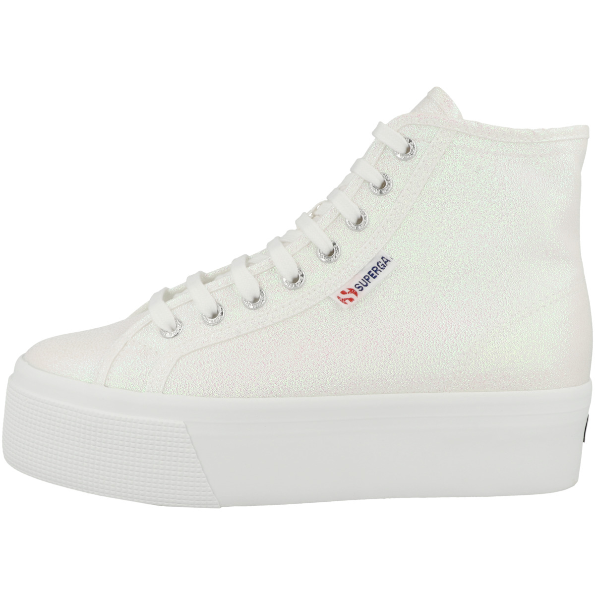 Superga 2708 Hi Top Lame Sneaker beige