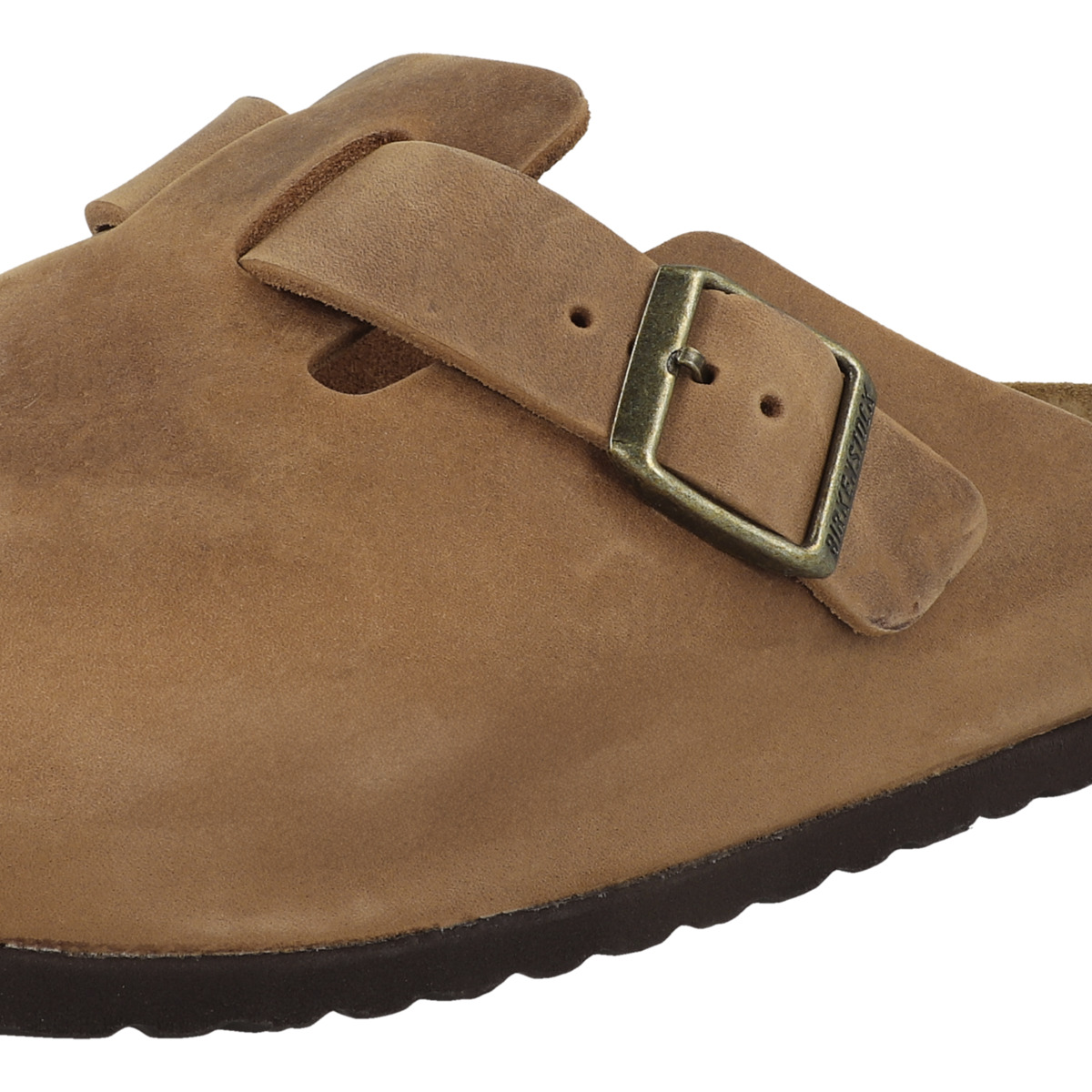 Birkenstock Boston Geöltes Nubukleder Clogs normal hellbraun