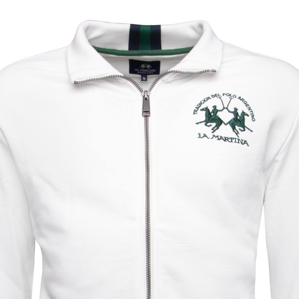 La Martina MAF300 Sweatjacke weiss La Martina MAF300 Sweatjacke weiss