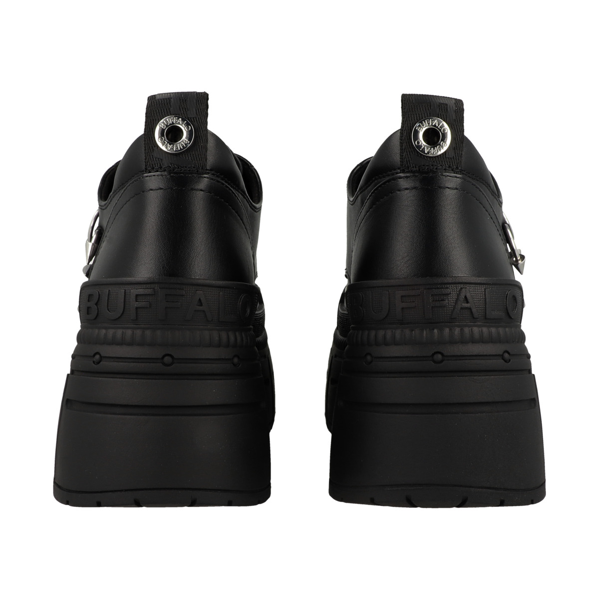 Buffalo Gospher Lace Up Punk Schnürschuhe schwarz