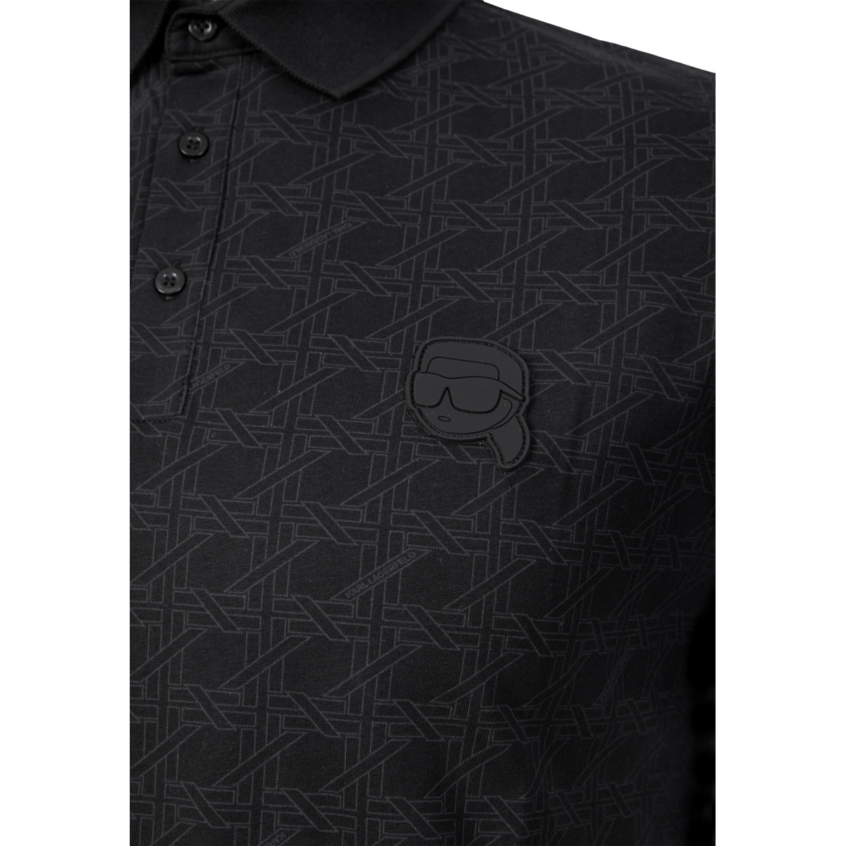 KARL LAGERFELD 745071 Poloshirt schwarz