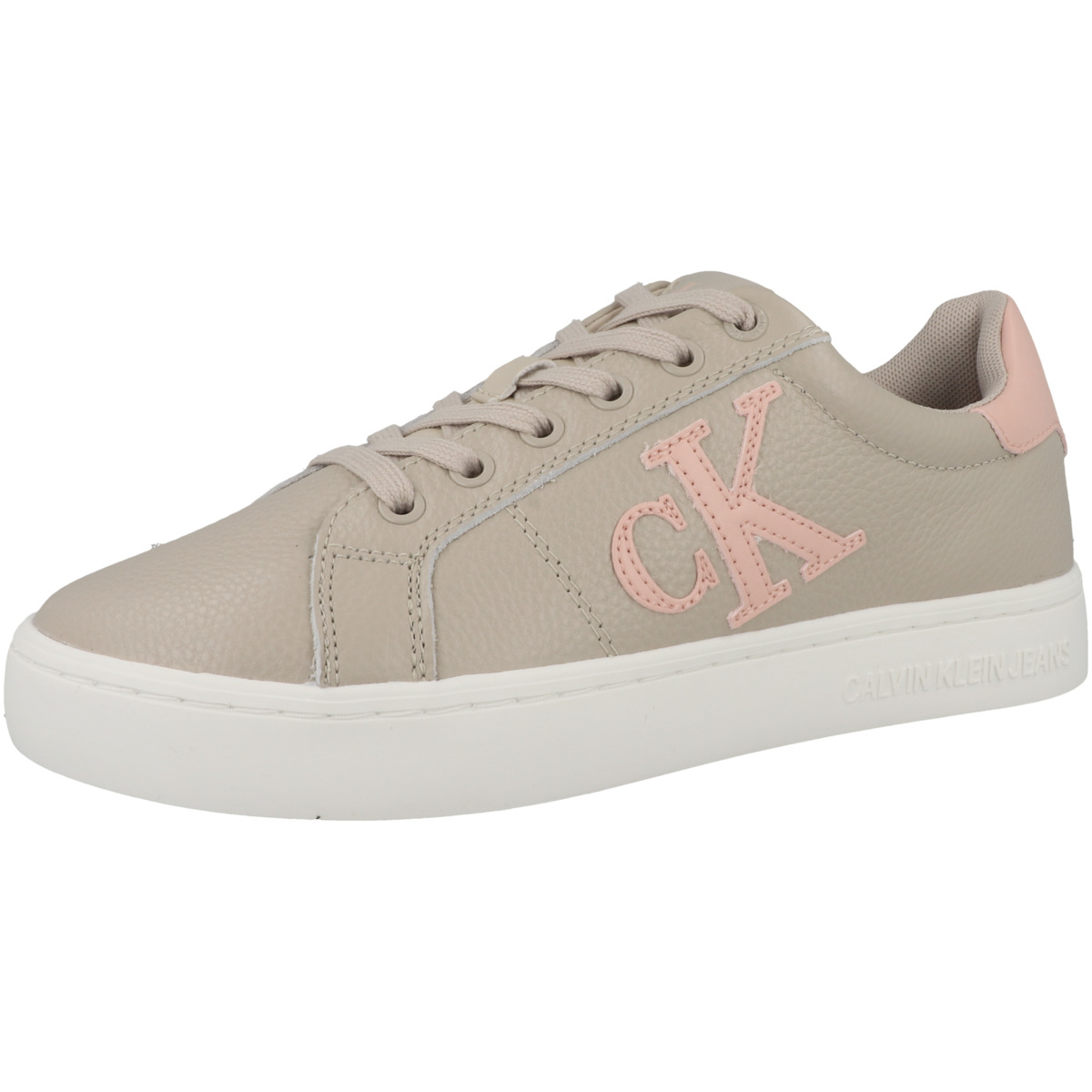 Calvin Klein Classic Cupsole Laceup Low Sneaker beige Calvin Klein Classic Cupsole Laceup Low Sneaker beige