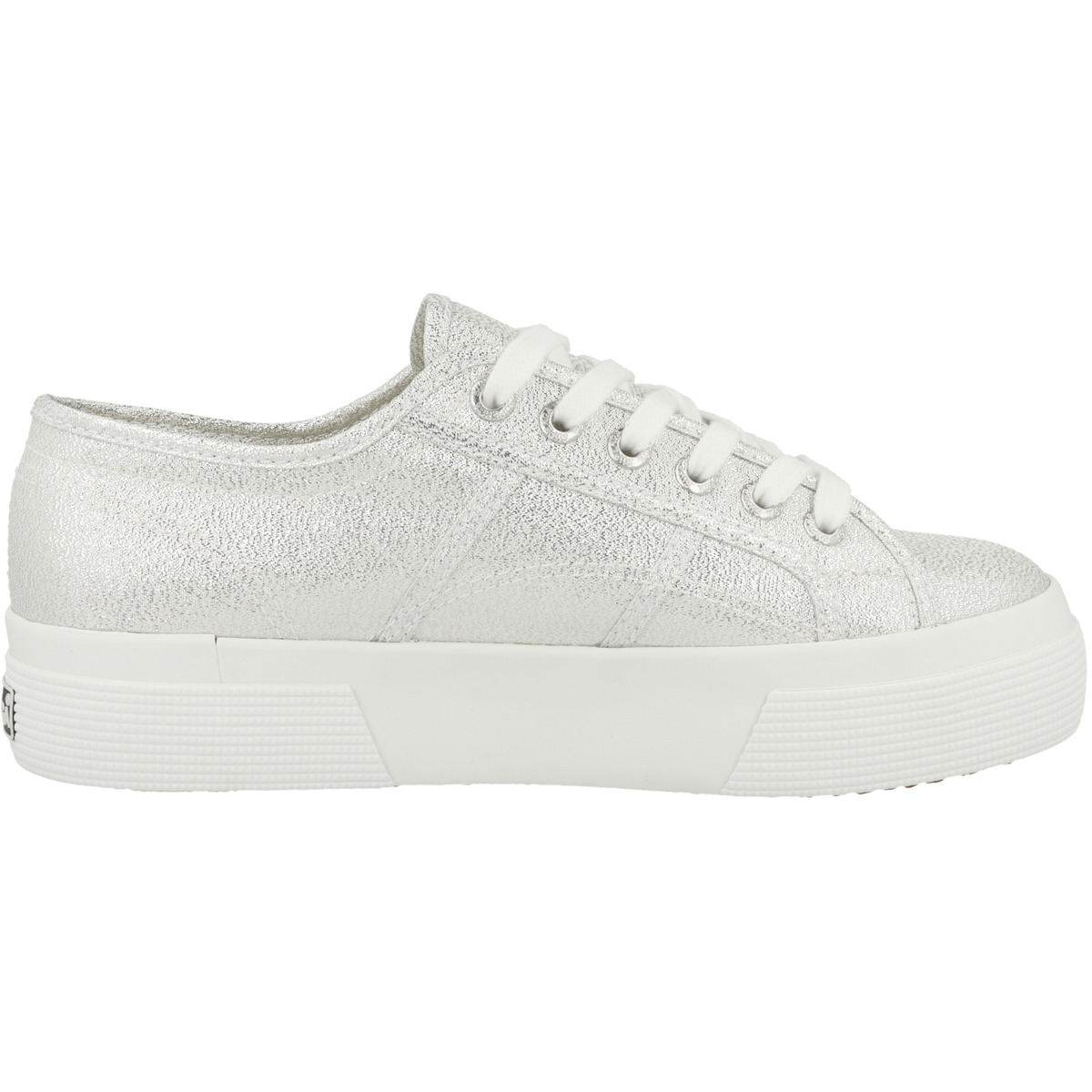 Superga 2740 Platform Lame Sneaker low silber