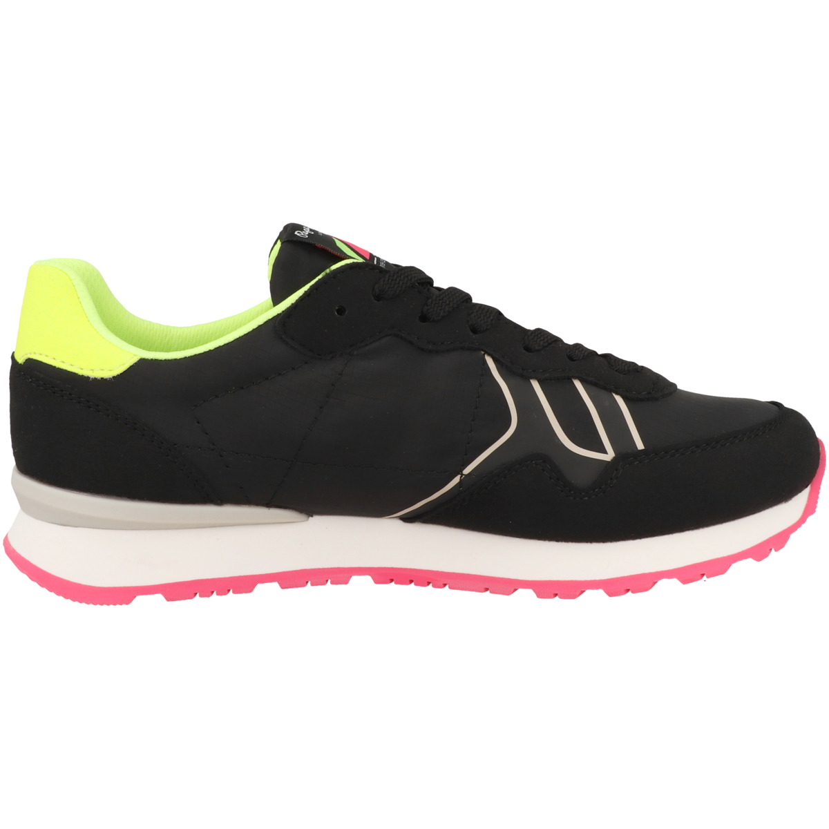 Pepe Jeans Brit Neon W Sneaker schwarz