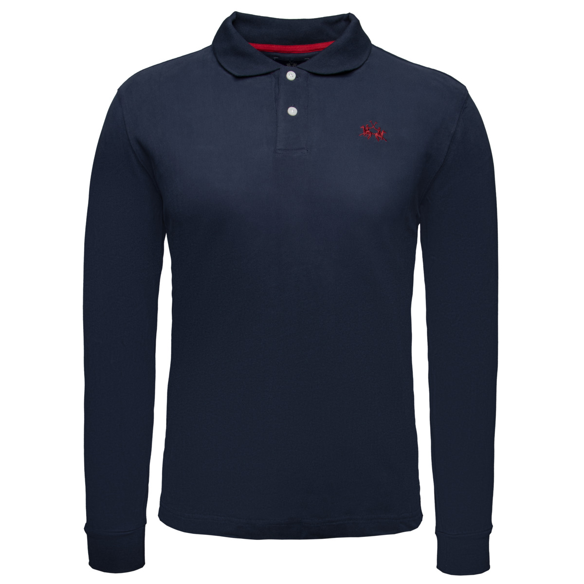 La Martina XMP004 Poloshirt LS dunkelblau