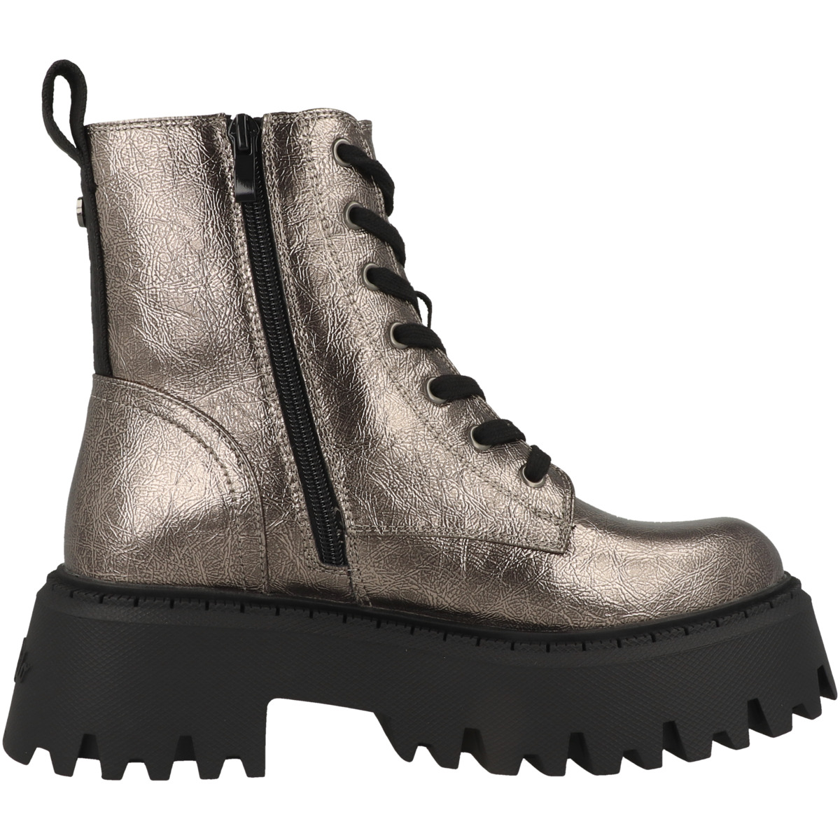 Buffalo Aspen Lace Up Mid Boots silber