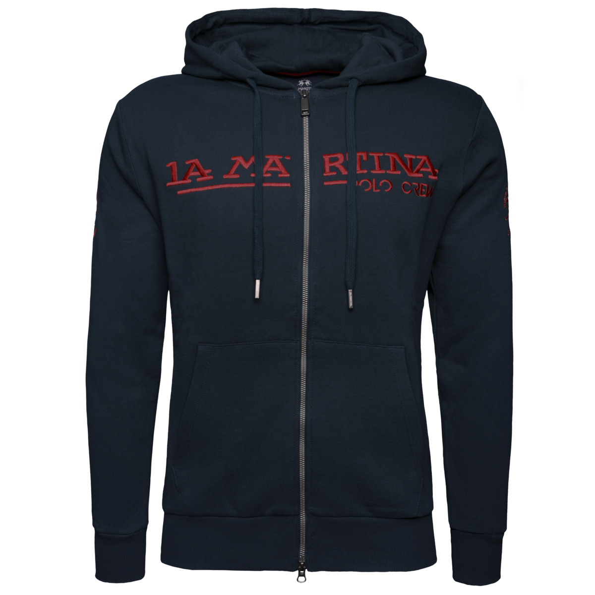 La Martina XMF302 Full Zip Hoodie Sweatshirt dunkelblau