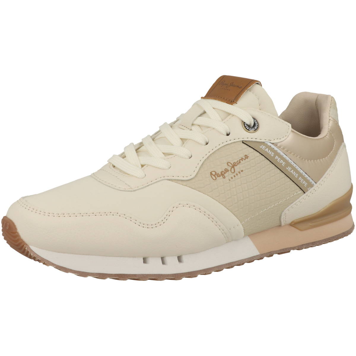 Pepe Jeans London Snake Sneaker low beige