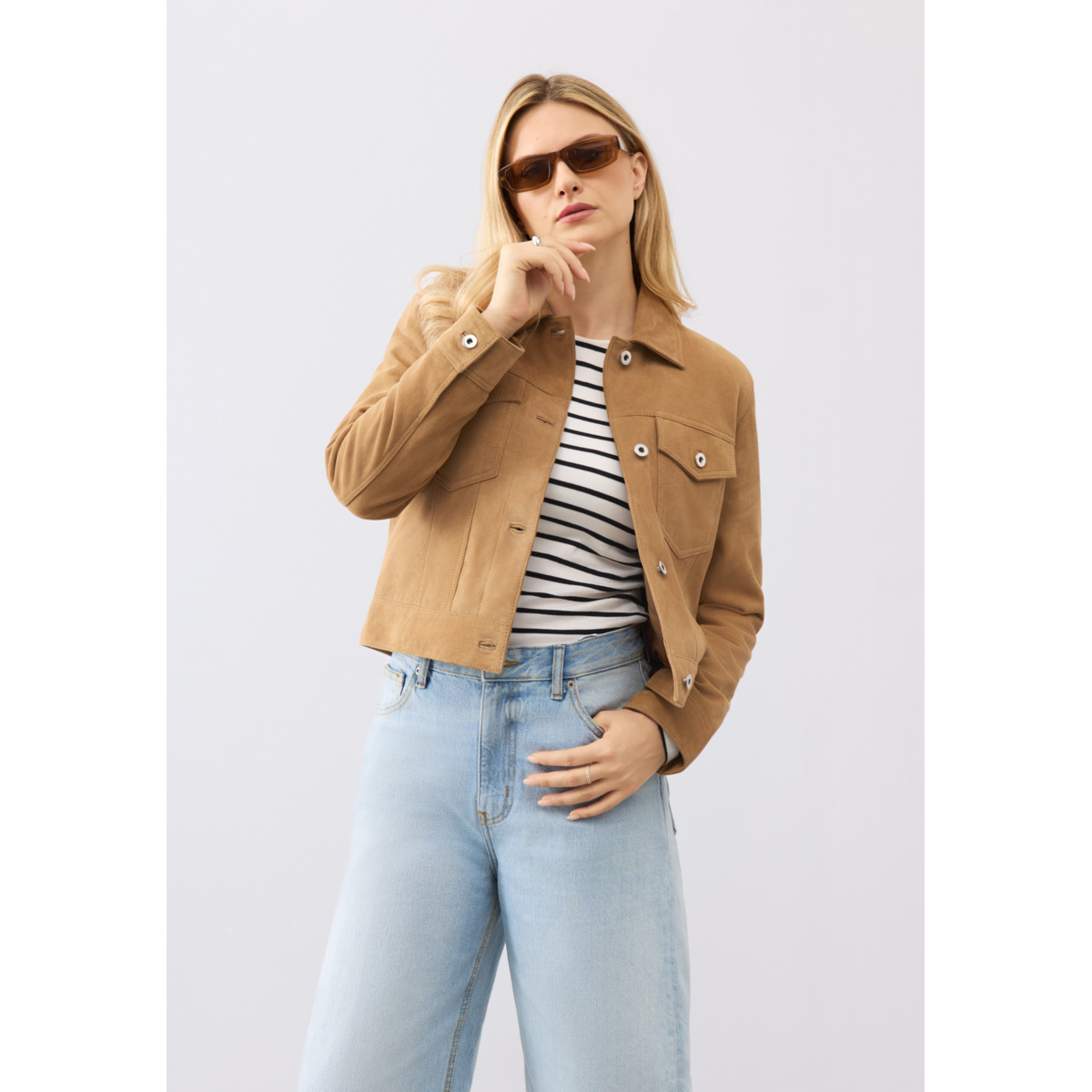Bolongaro Trevor Ayla Trucker Lederjacke braun
