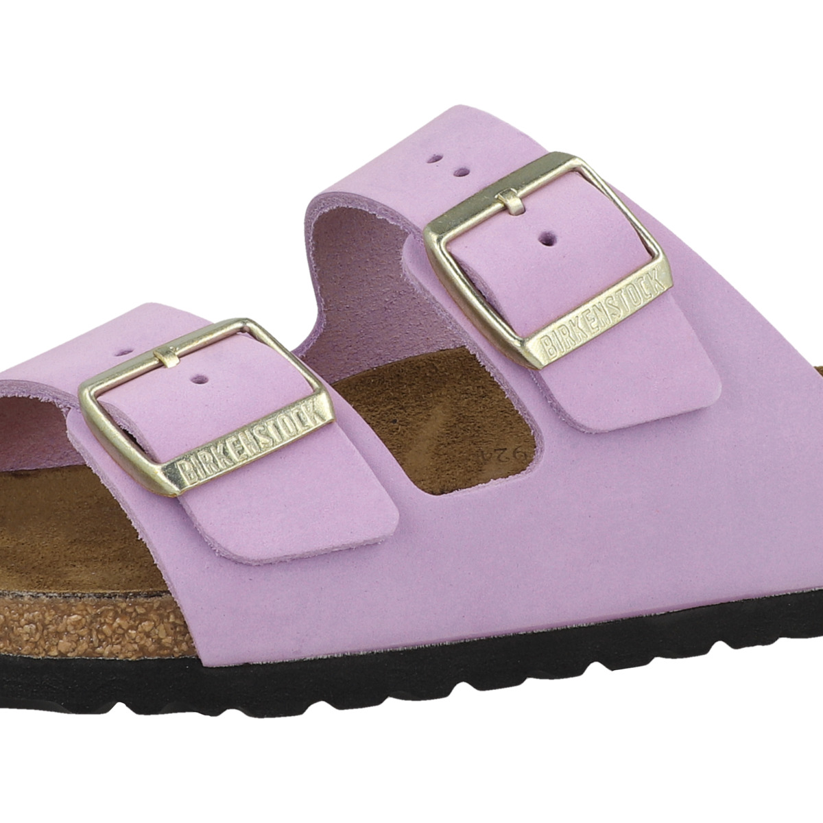 Birkenstock Arizona Nubukleder Sandale schmal lila