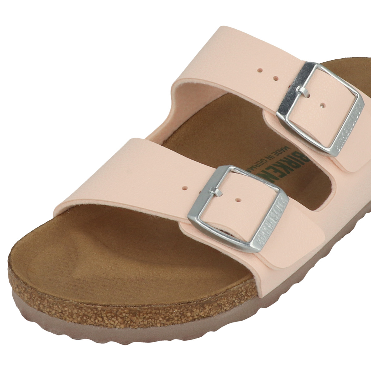 Birkenstock Arizona Birko-Flor Nubuk Sandale schmal rosa