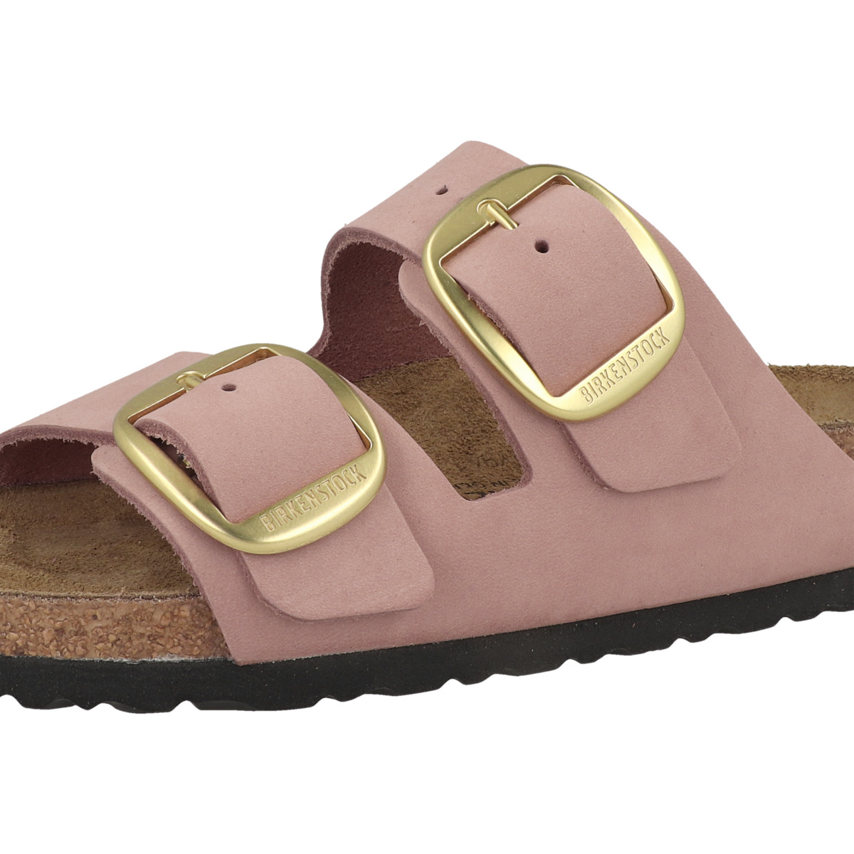 Birkenstock Arizona Big Buckle Nubukleder Sandale schmal rosa Birkenstock Arizona Big Buckle Nubukleder Sandale schmal rosa
