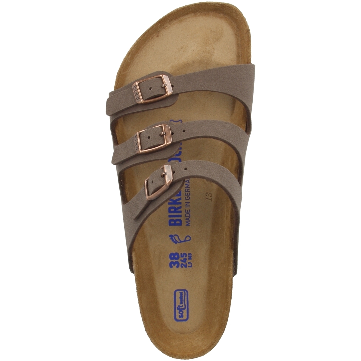 Birkenstock Florida SFB Birko-Flor Sandale Nubuk Weichbettung normal braun