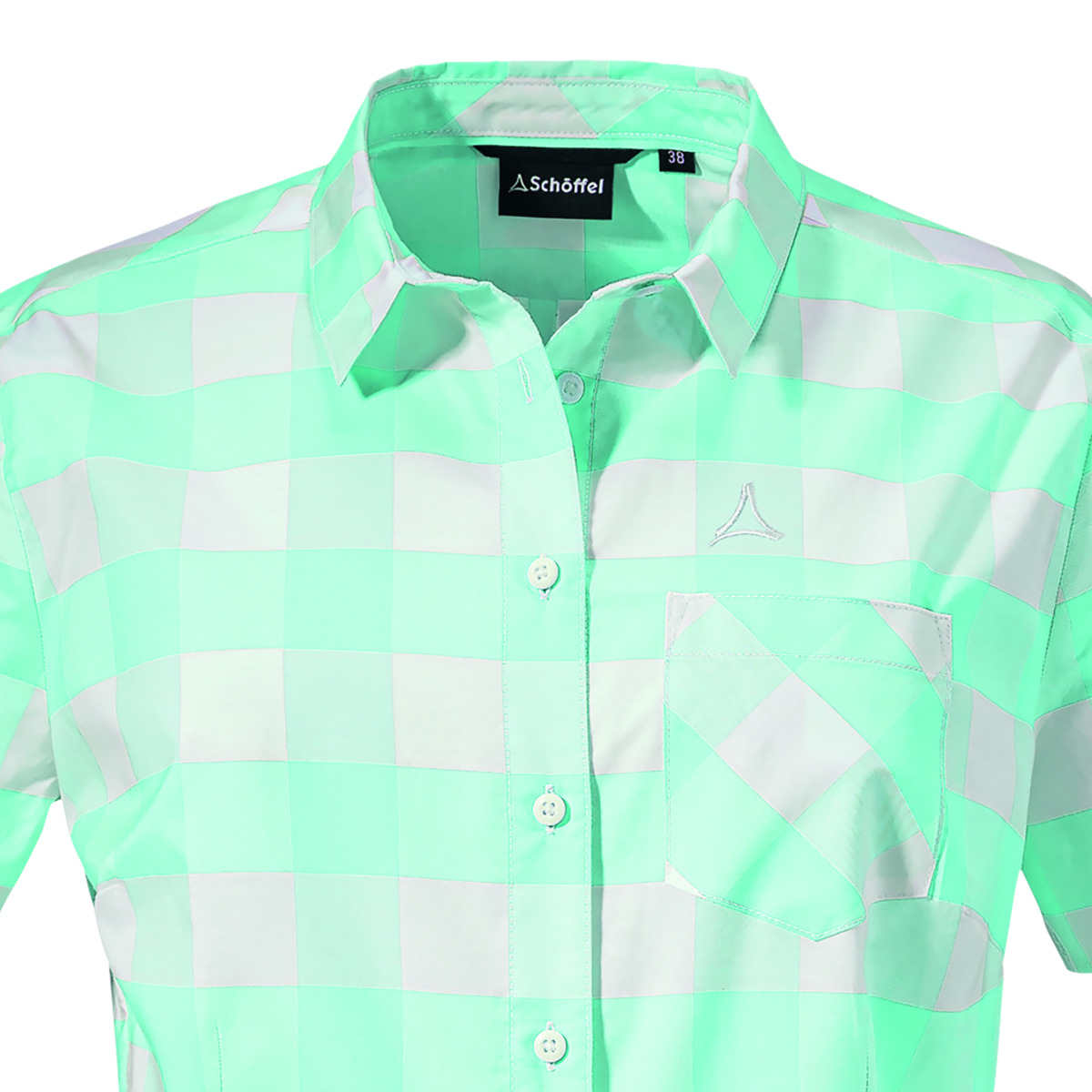 Schöffel Blouse Moraans SH L Kurzarmbluse hellgruen Schöffel Blouse Moraans SH L Kurzarmbluse hellgruen