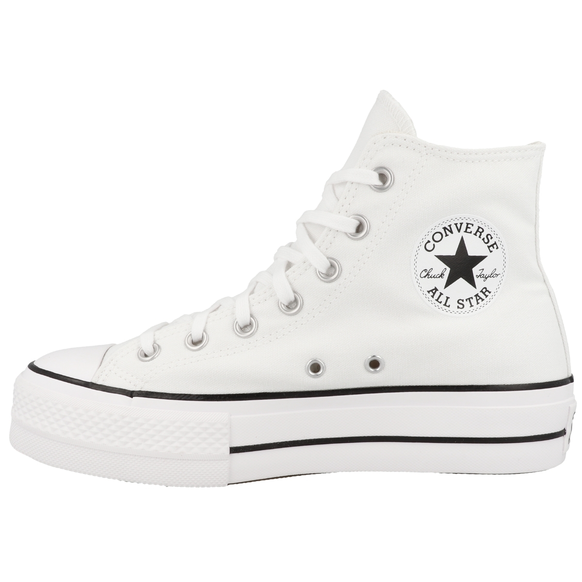 Converse Chuck Taylor All Star Canvas Platform High Sneaker weiss