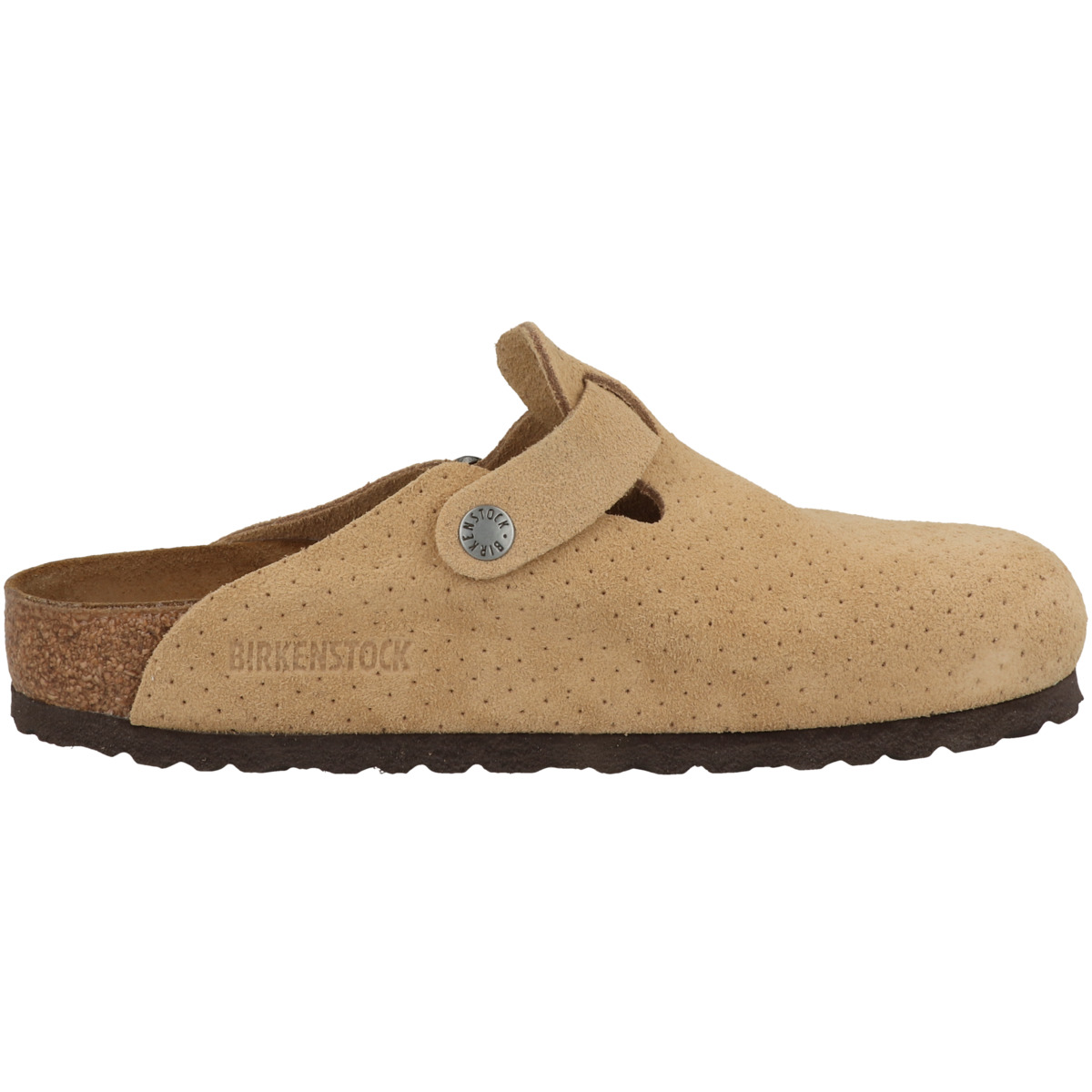 Birkenstock Boston Veloursleder Clogs normal beige