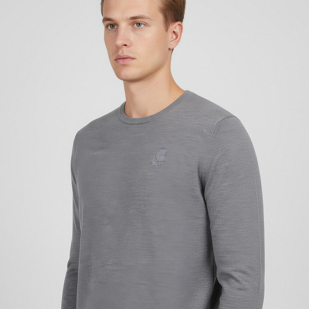 KARL LAGERFELD 655000 Pullover grau
