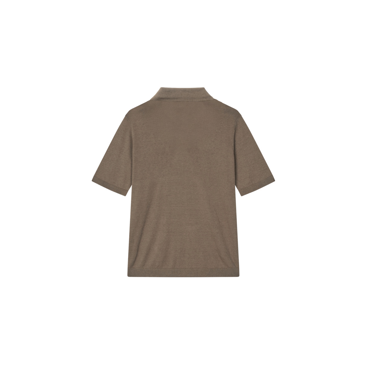 Mads Norgaard Cotton Lino Theo Polo Poloshirt braun