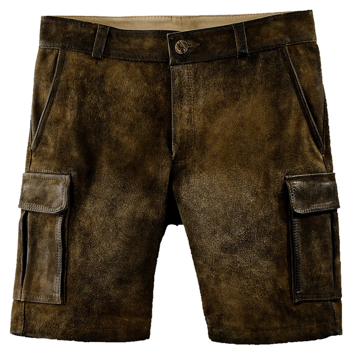 Country Maddox Cargo Lederhose braun