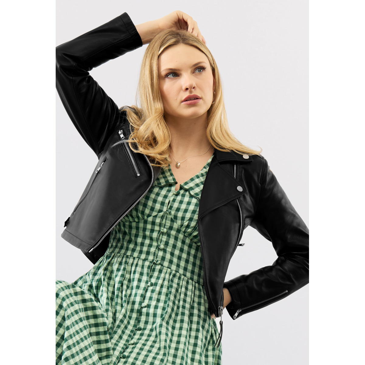 Bolongaro Trevor Wren Biker Lederjacke schwarz