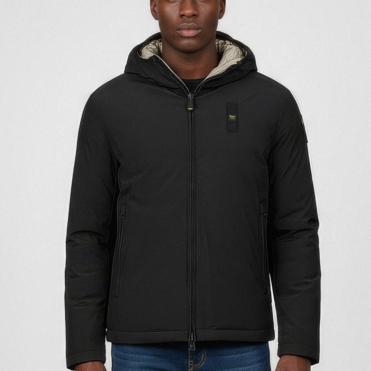 Blauer Ballard Daunenjacke schwarz