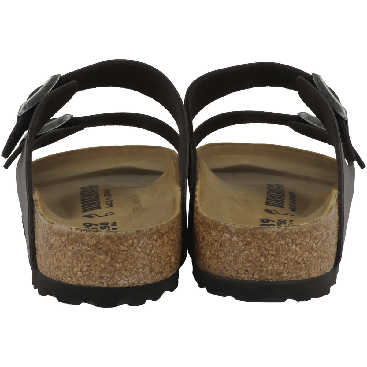 Birkenstock Arizona Birko-Flor Nubuk Sandale normal dunkelgrau