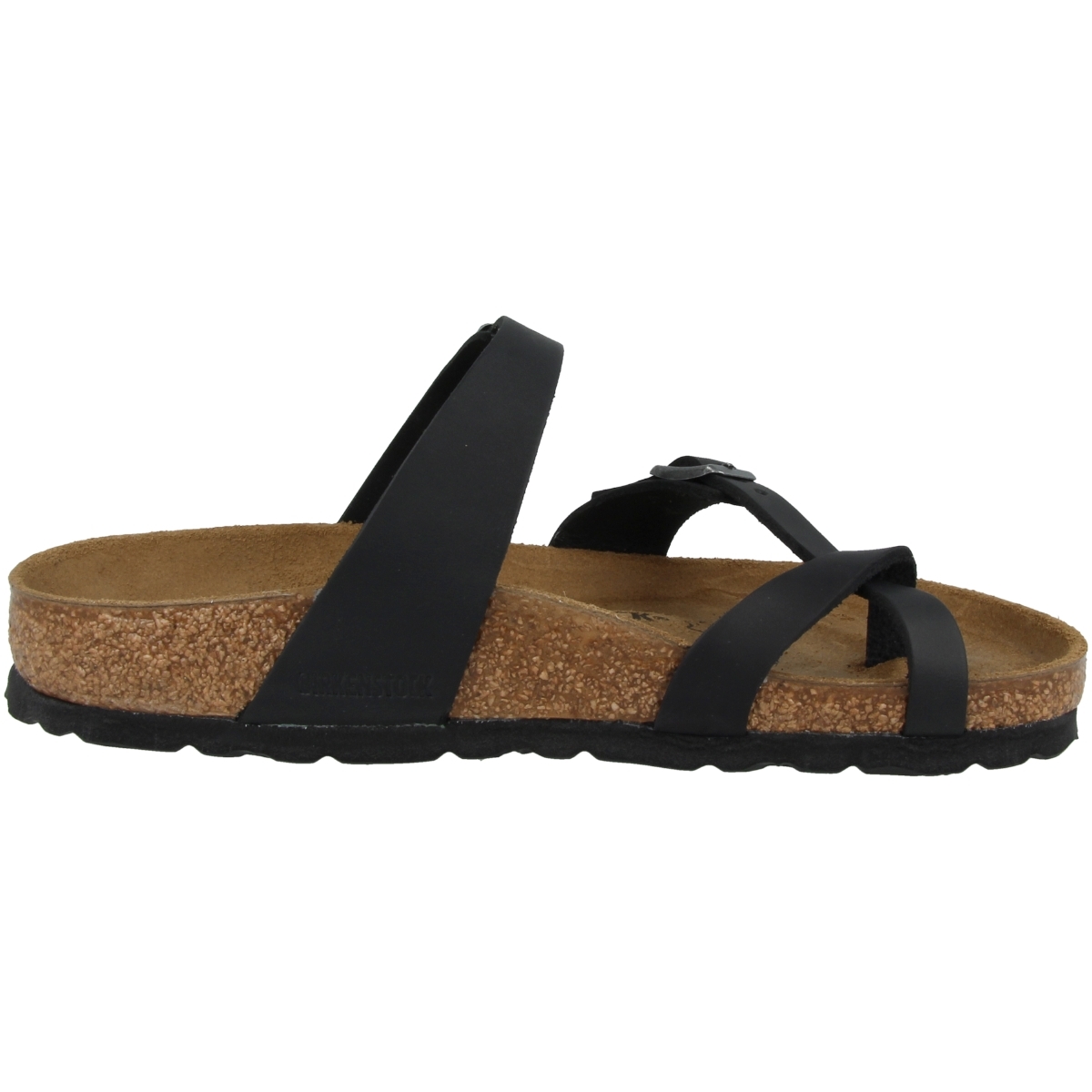 Birkenstock Mayari geöltes Nubukleder Sandale normal schwarz
