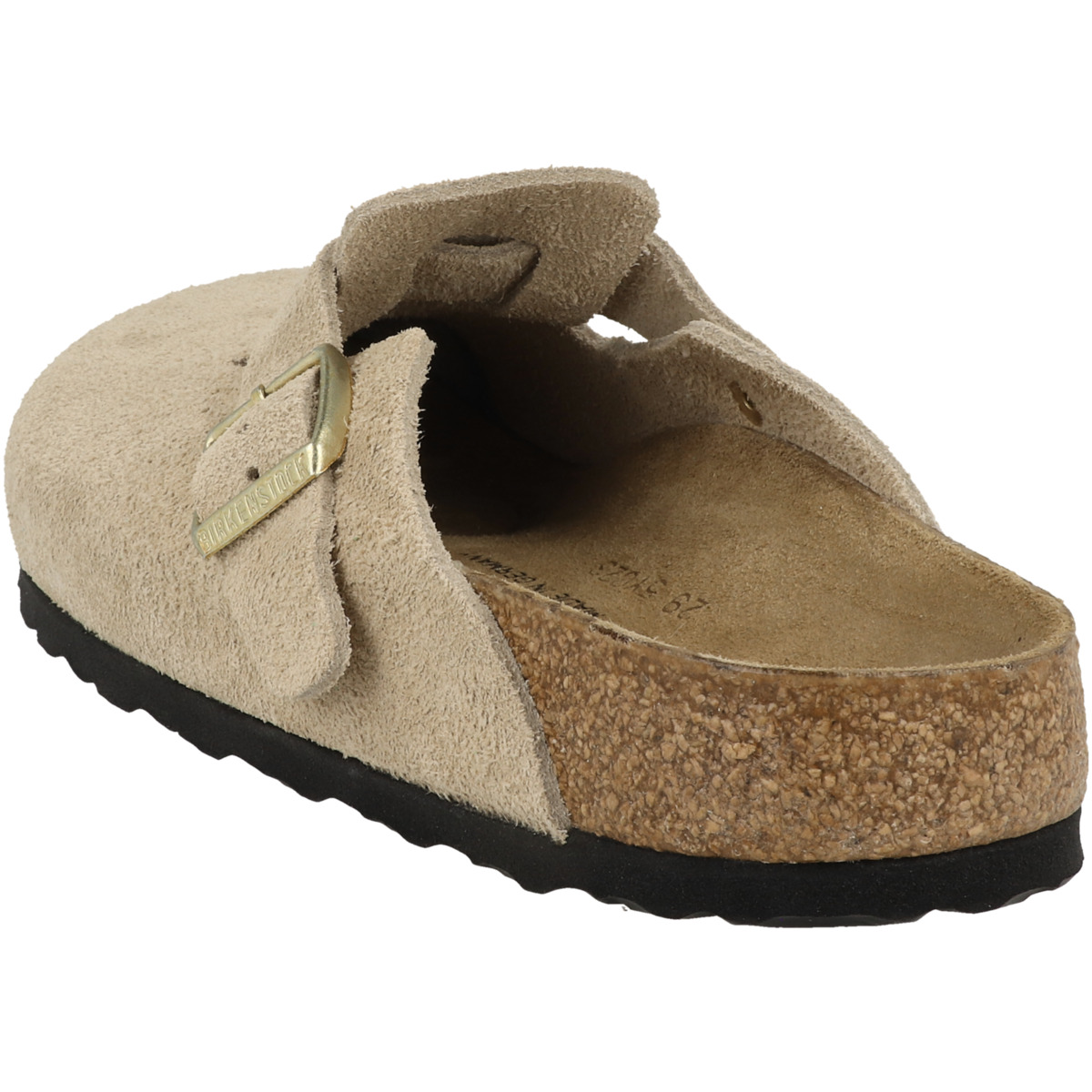 Birkenstock Boston Veloursleder Clogs schmal beige