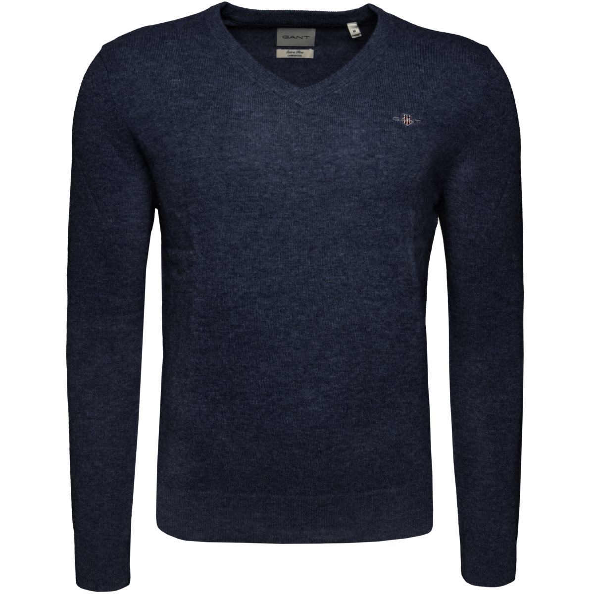 GANT Extrafine Lambswool V-Neck Pullover dunkelblau