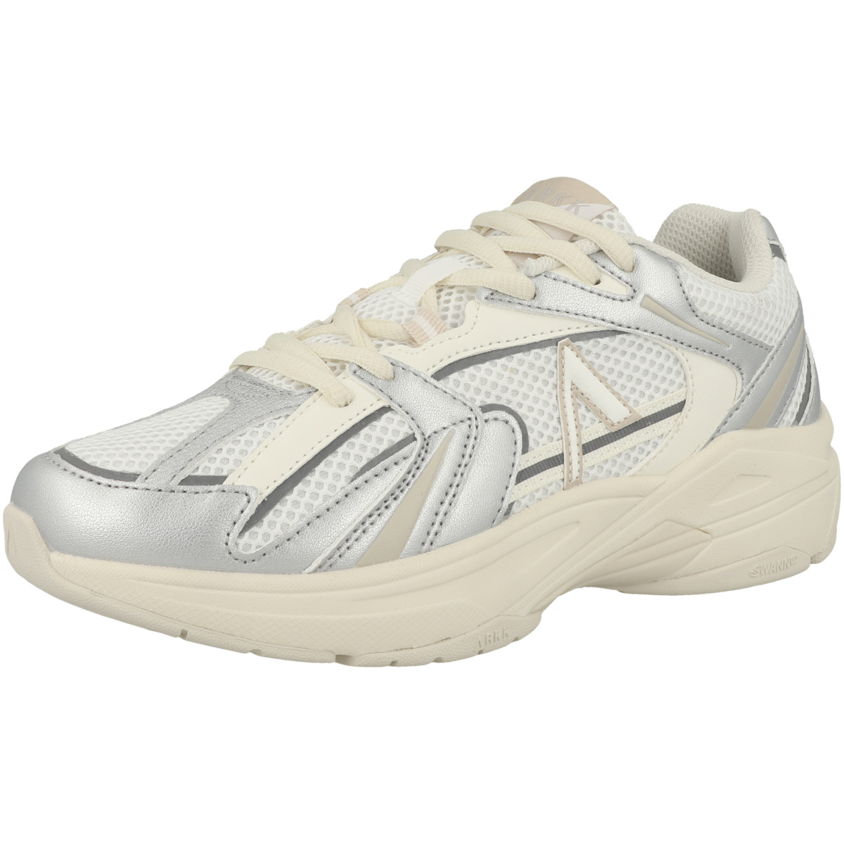 ARKK Copenhagen Oserra Mesh-Synthetic Leather Sneaker low silber