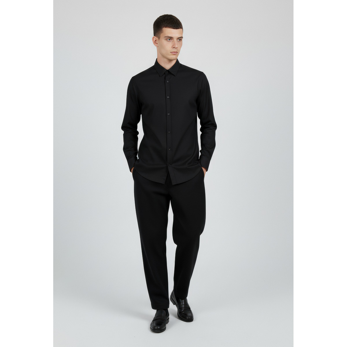 KARL LAGERFELD 605444 Hemd schwarz