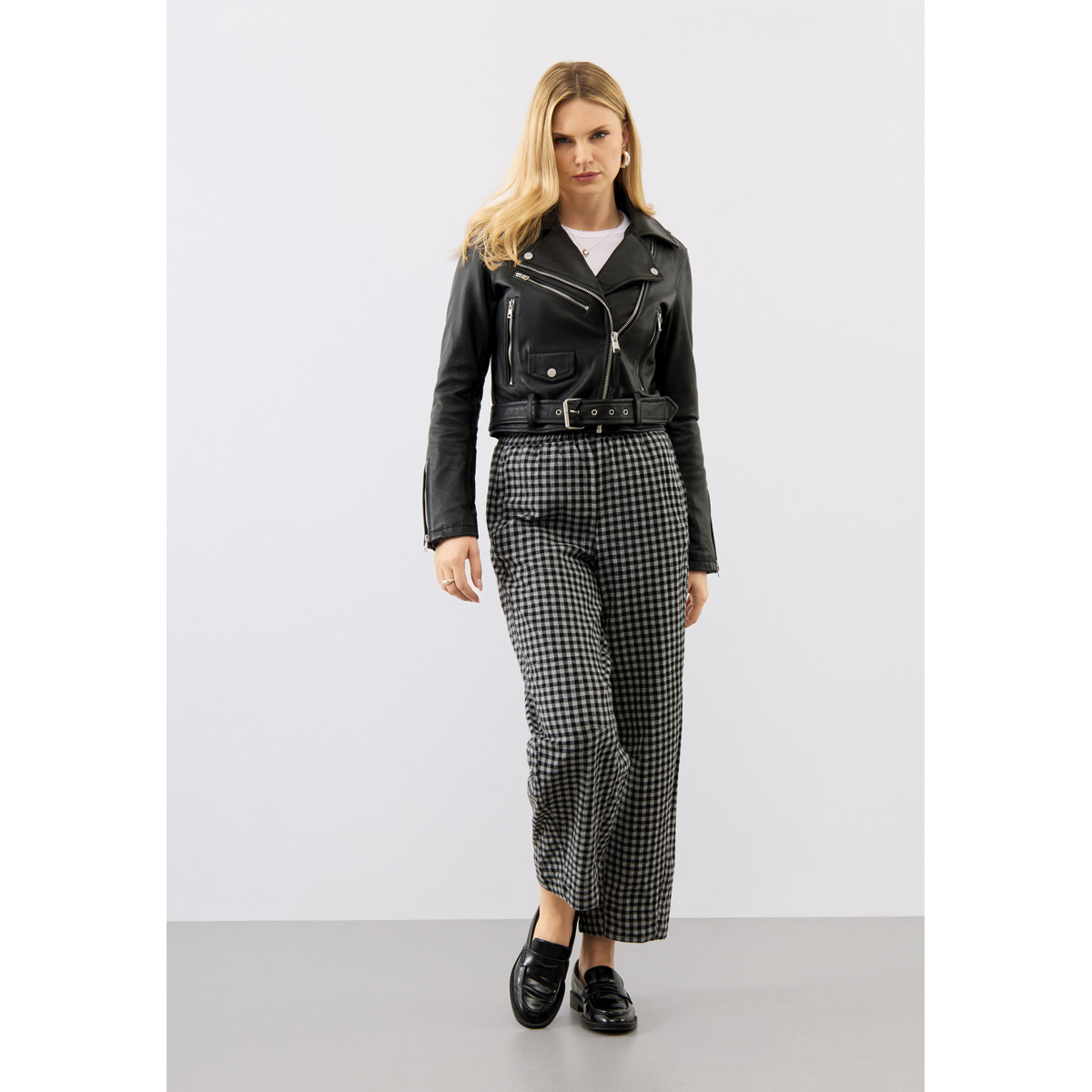 Bolongaro Trevor Sarah Biker Lederjacke schwarz