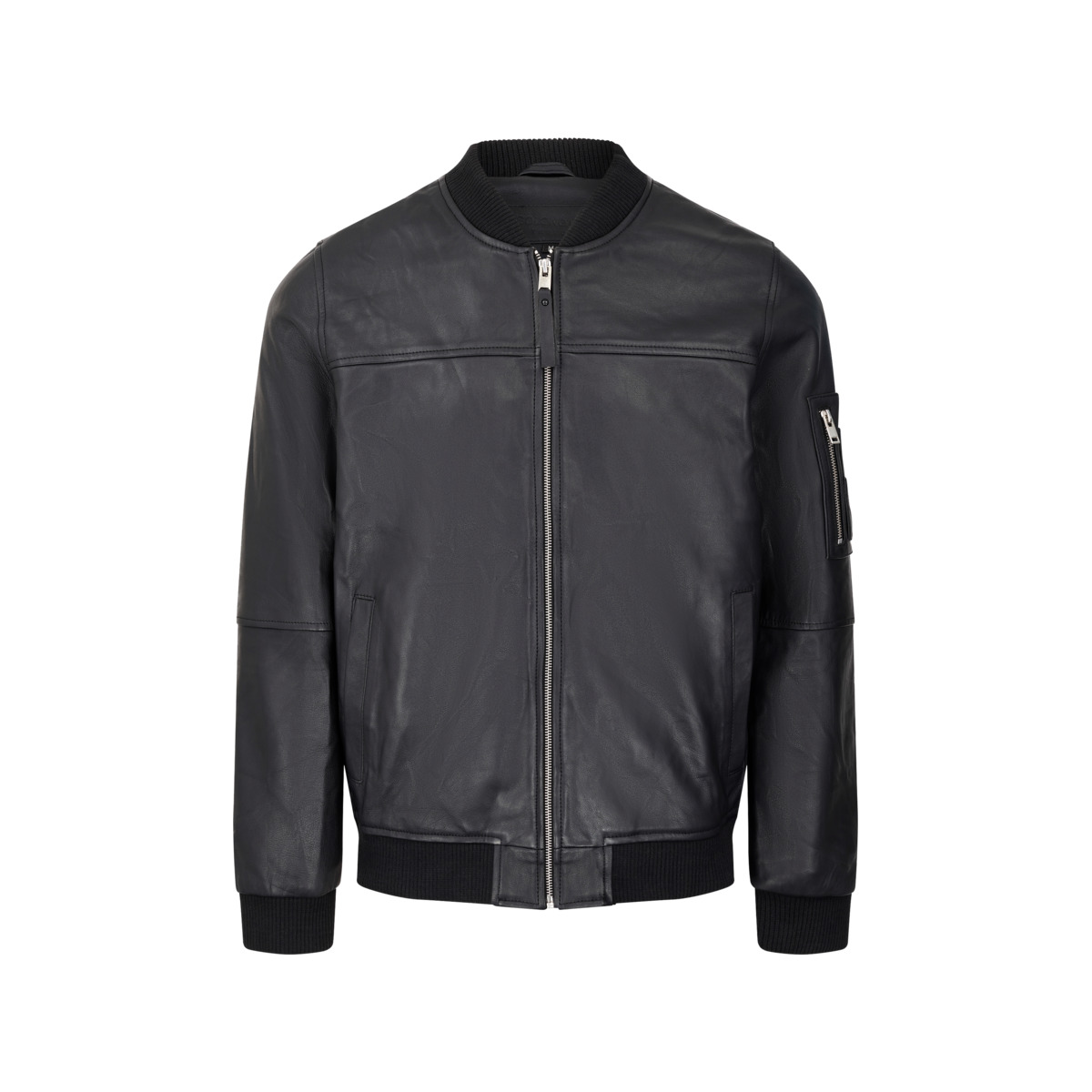 Bolongaro Trevor Ma1 Max Bomber Lederjacke schwarz