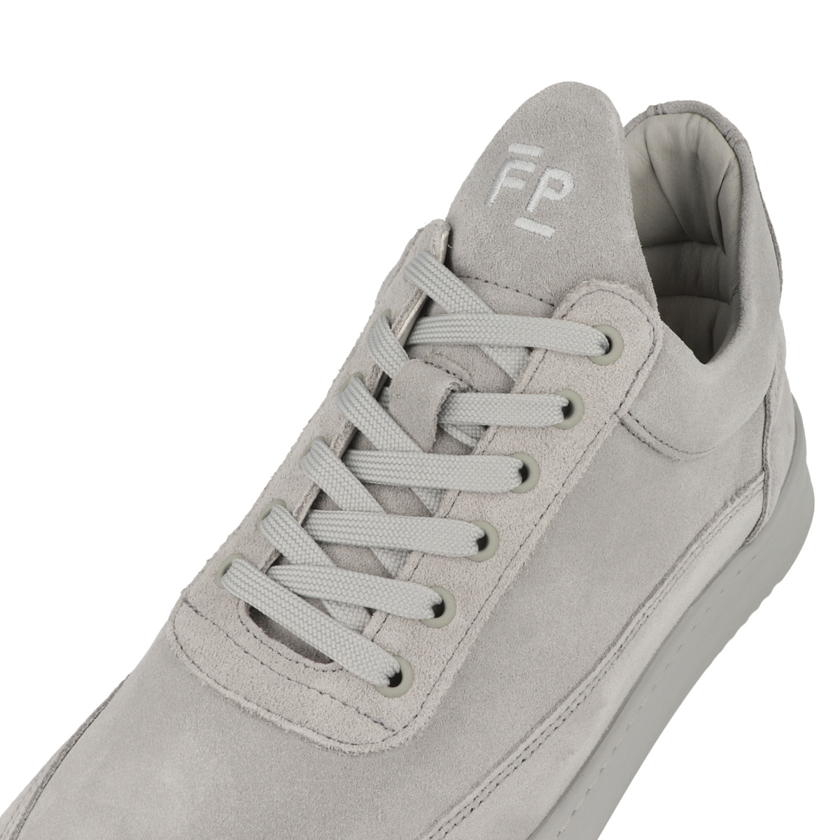 Filling Pieces Low Top Suede Low Sneaker hellgrau