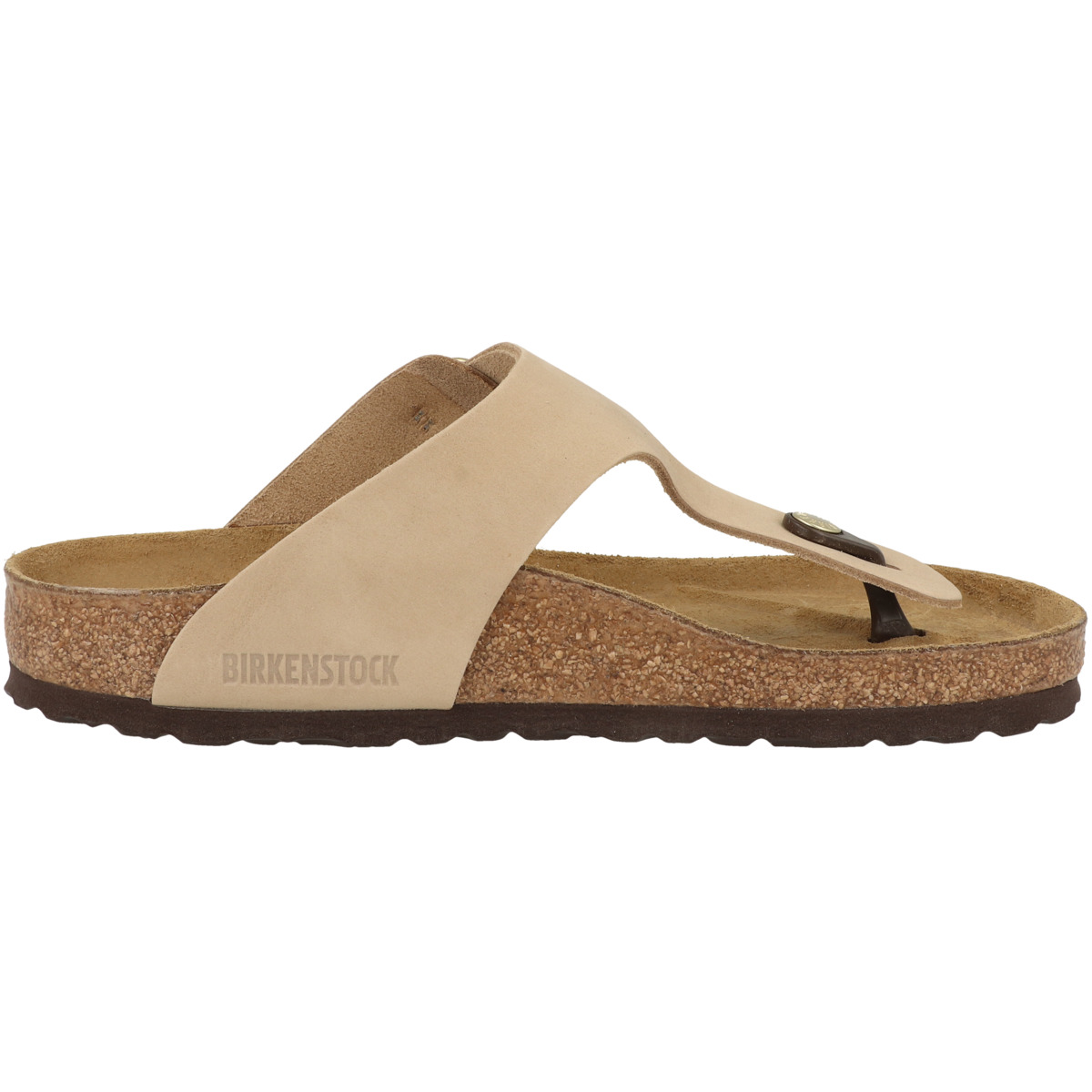 Birkenstock Gizeh Big Buckle Nubukleder Sandale normal beige Birkenstock Gizeh Big Buckle Nubukleder Sandale normal beige