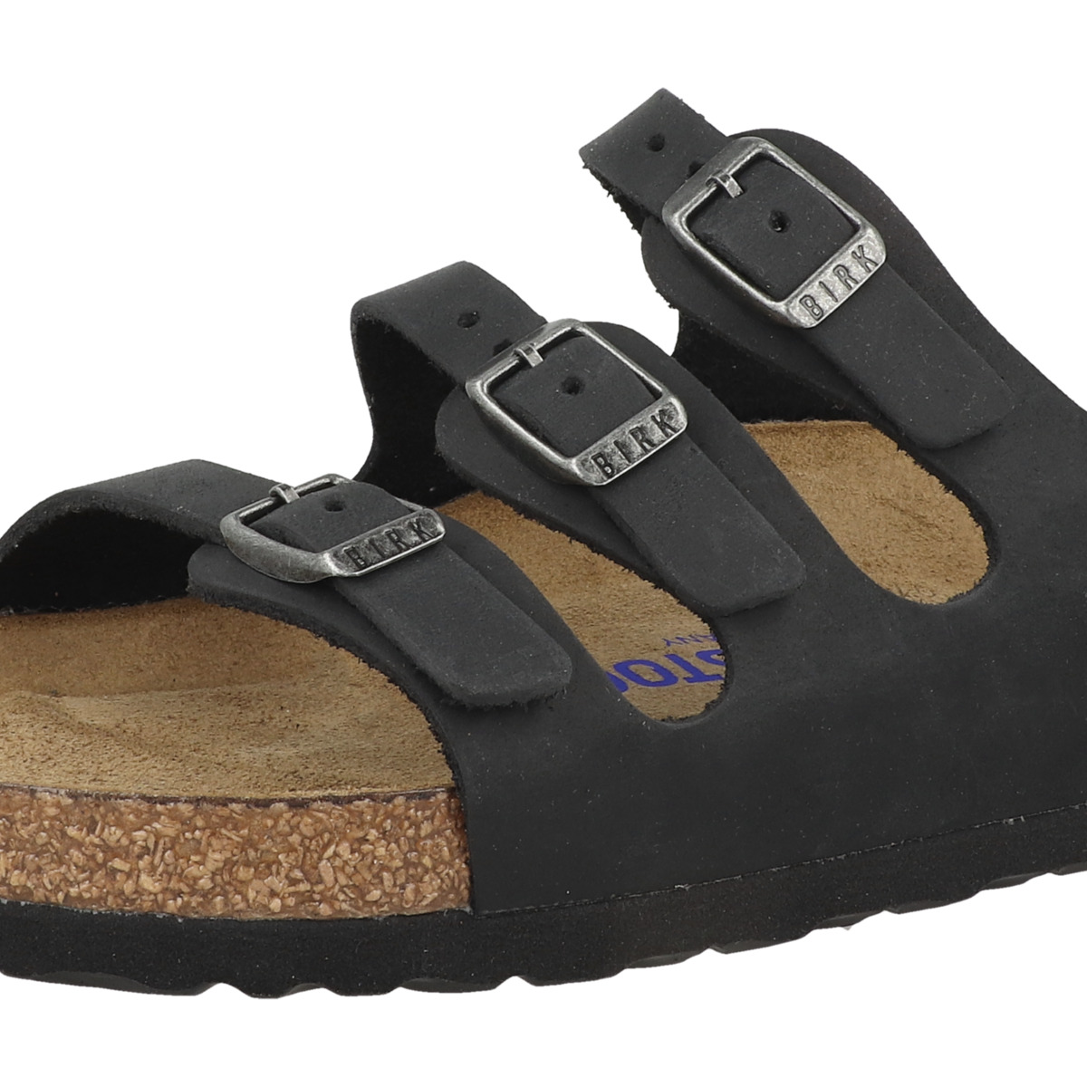 Birkenstock Florida SFB geöltes Nubukleder Sandale Weichbettung normal schwarz Birkenstock Florida SFB geöltes Nubukleder Sandale Weichbettung normal schwarz