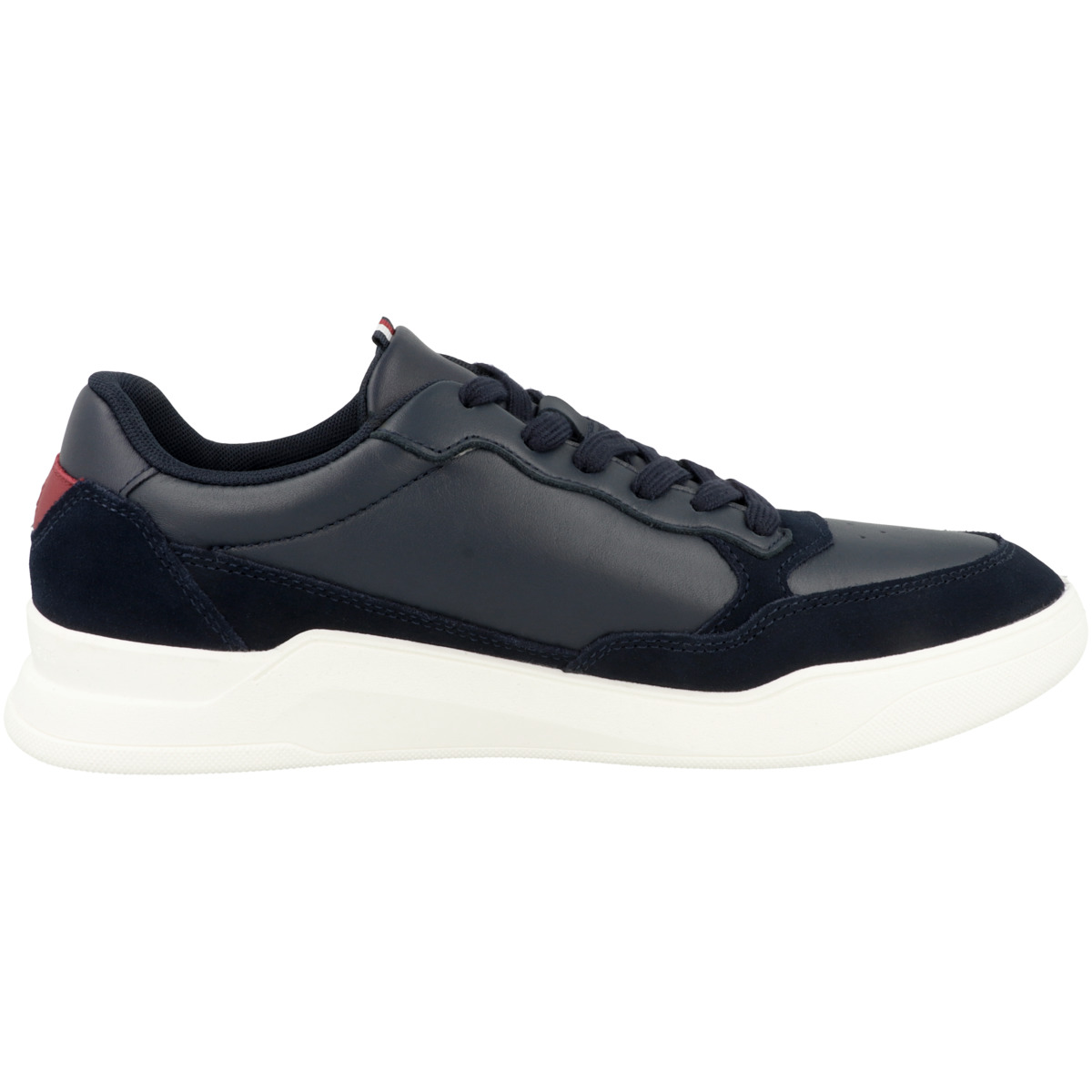 Tommy Hilfiger Elevated Cupsole Leather Mix Sneaker dunkelblau Tommy Hilfiger Elevated Cupsole Leather Mix Sneaker dunkelblau