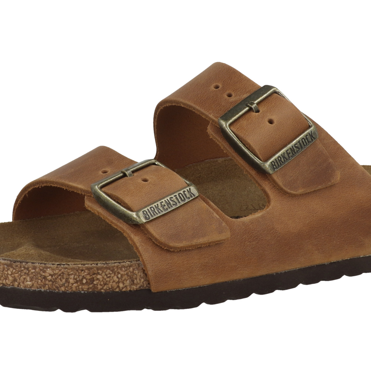 Birkenstock Arizona geöltes Naturleder Sandale schmal braun