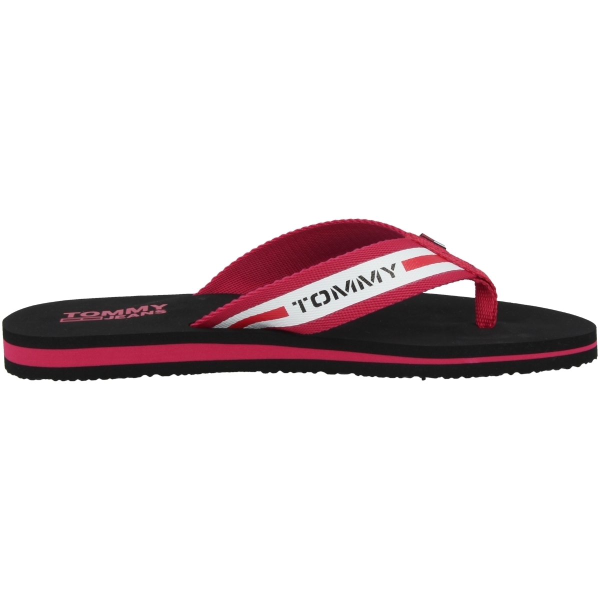 Tommy Hilfiger Tommy Jeans Chunky Tape Flat Beach Sandal Zehensandale pink