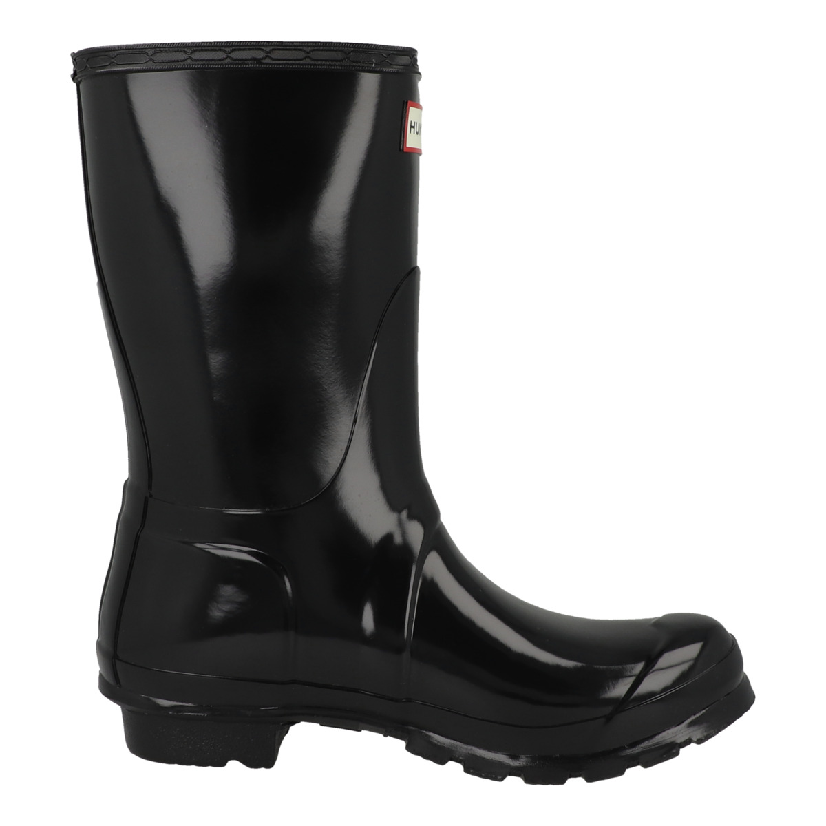 Hunter Womens Original Short Gloss Boot Gummistiefel schwarz