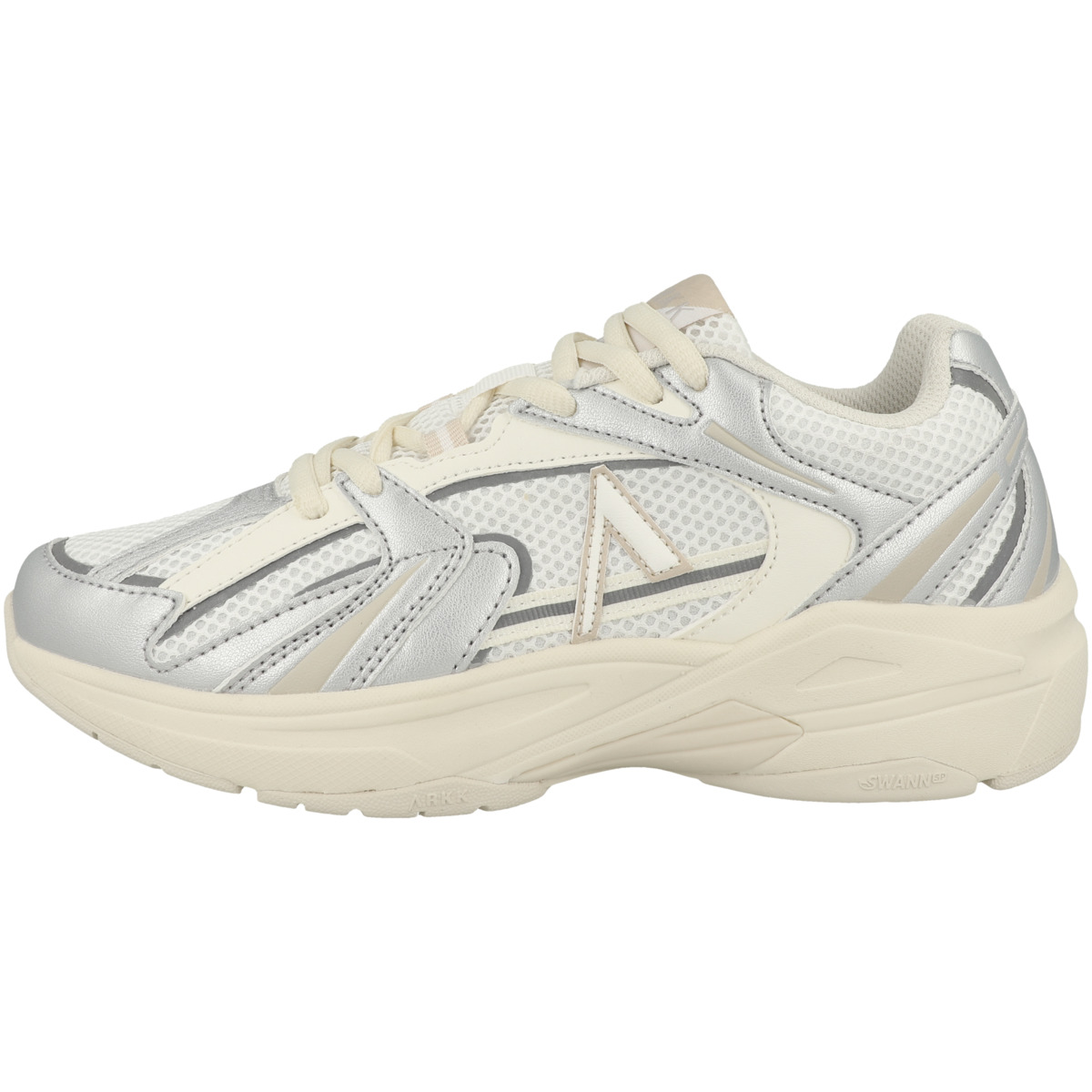 ARKK Copenhagen Oserra Mesh-Synthetic Leather Sneaker low silber