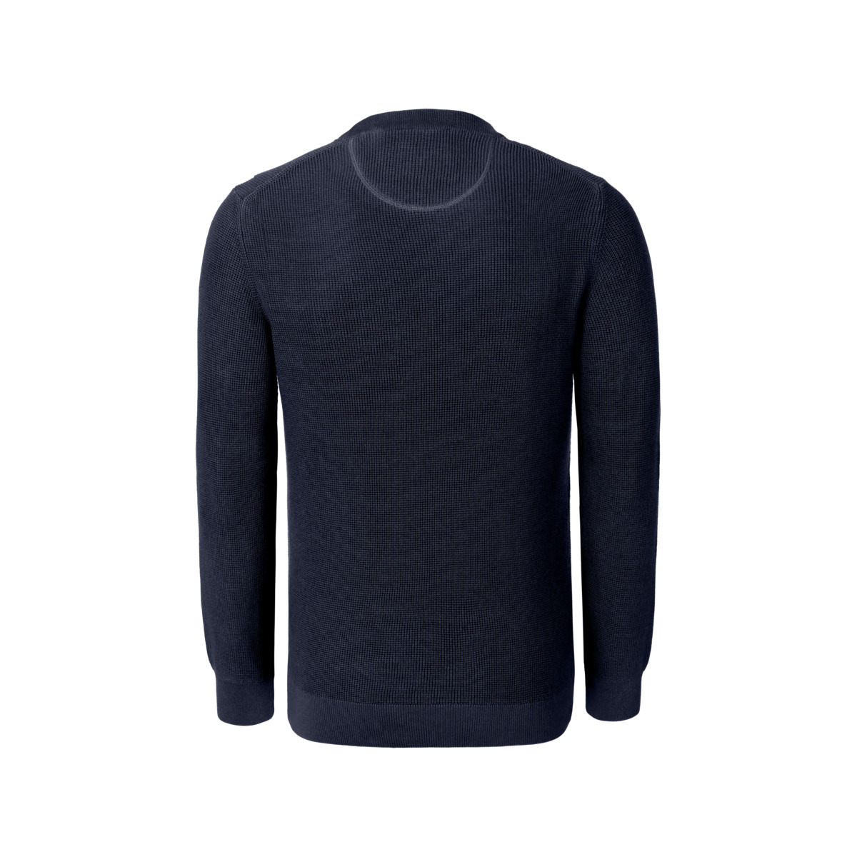 GANT Micro Textured Cotton C-Neck Pullover dunkelblau
