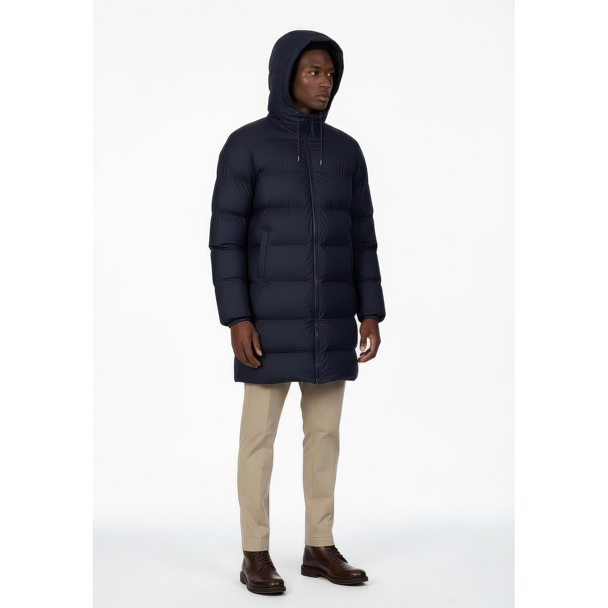 Rains Alta Longer Puffer Jacket W3T3 Winterjacke dunkelblau