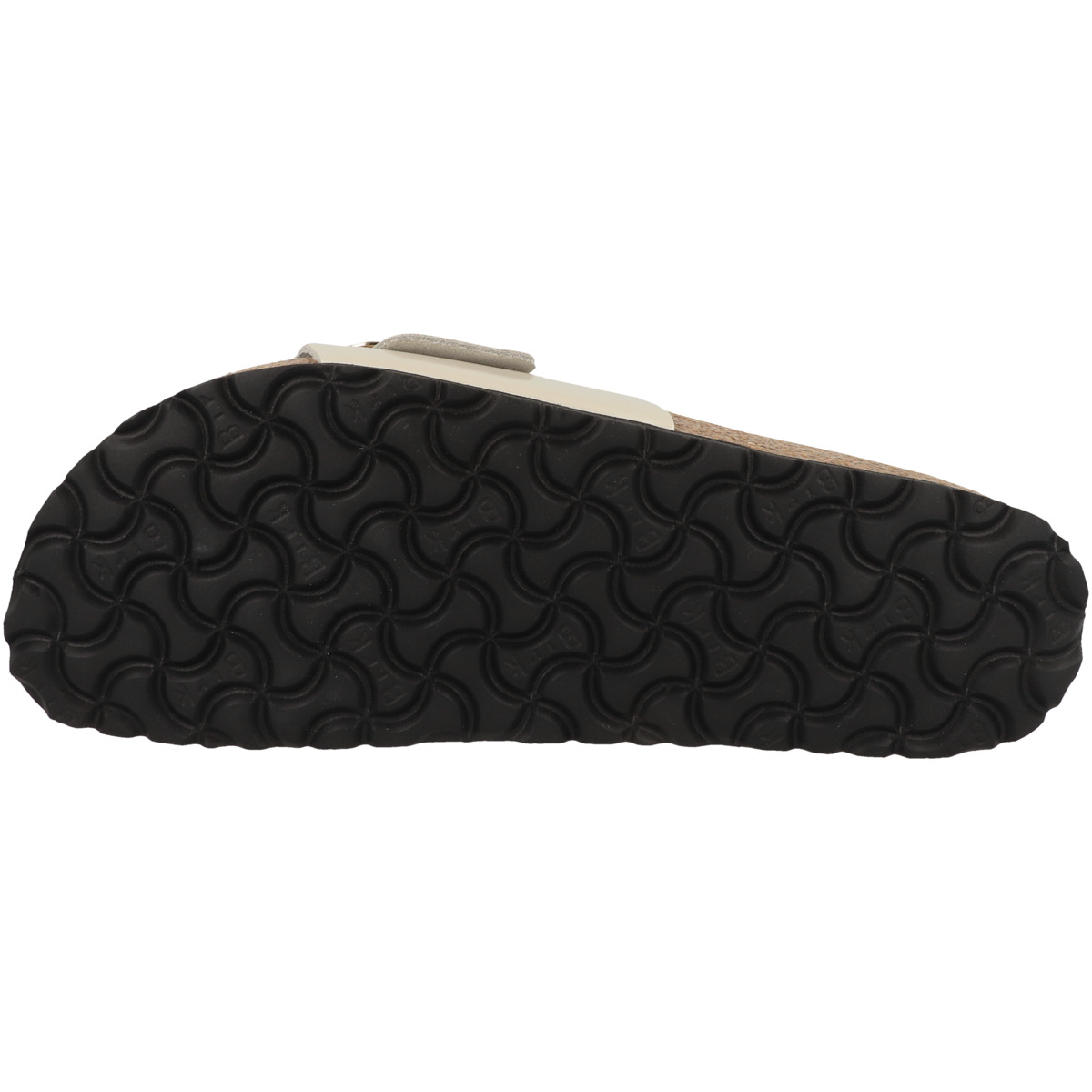 Birkenstock Madrid Big Buckle Naturleder Lack Sandale schmal natur
