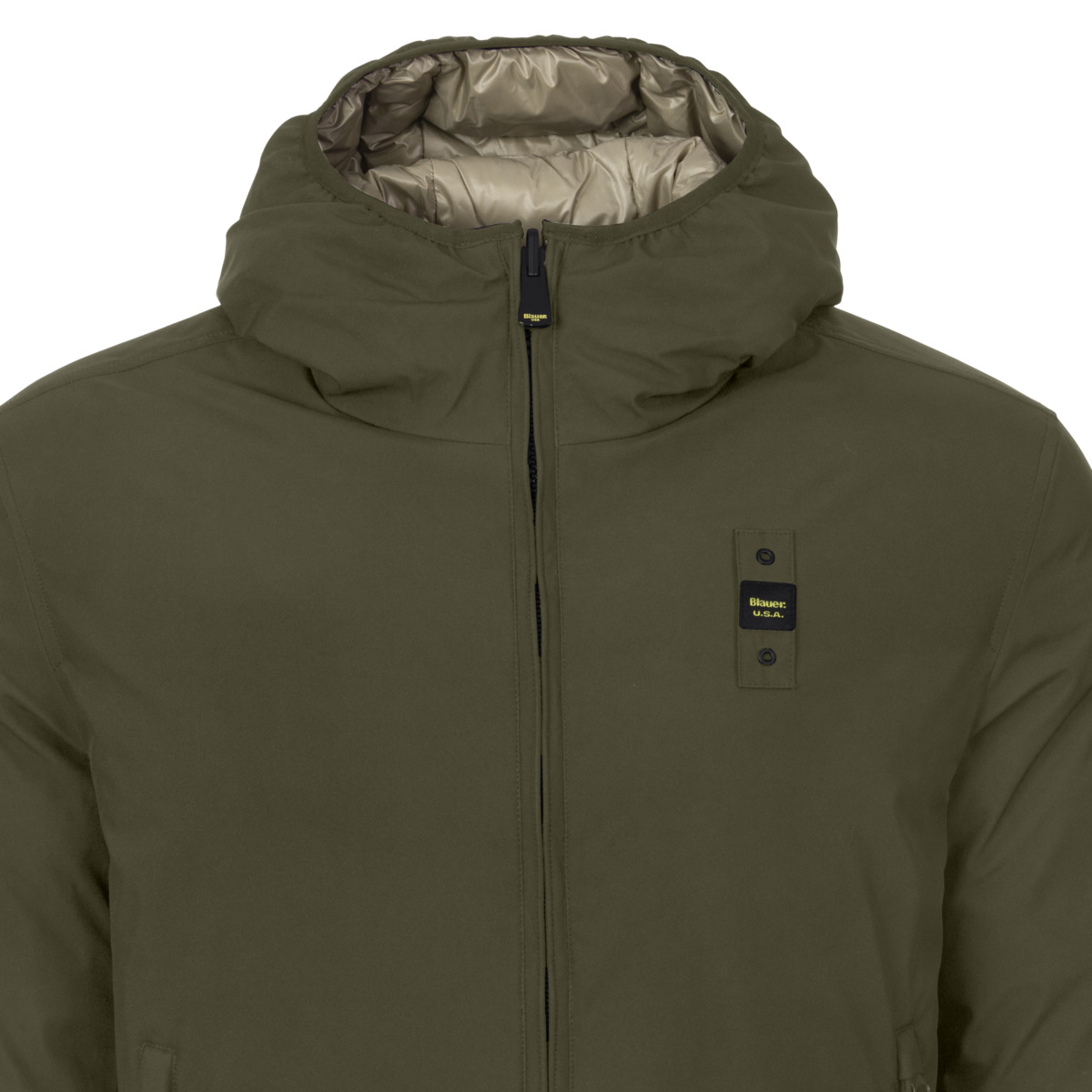 Blauer Ballard Daunenjacke gruen