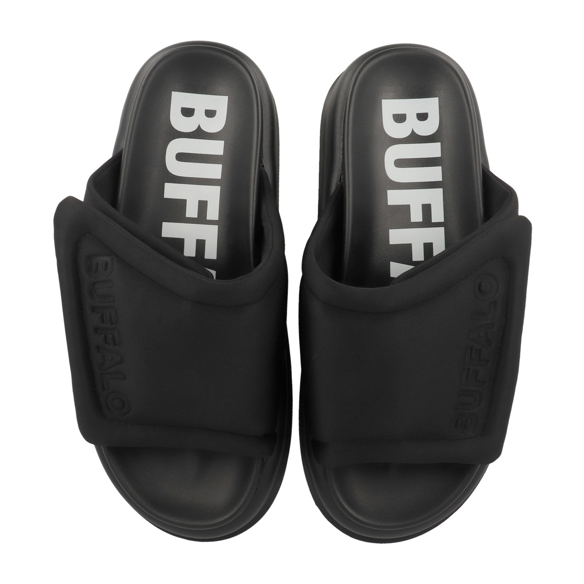 Buffalo Palma Velcro Pantolette schwarz